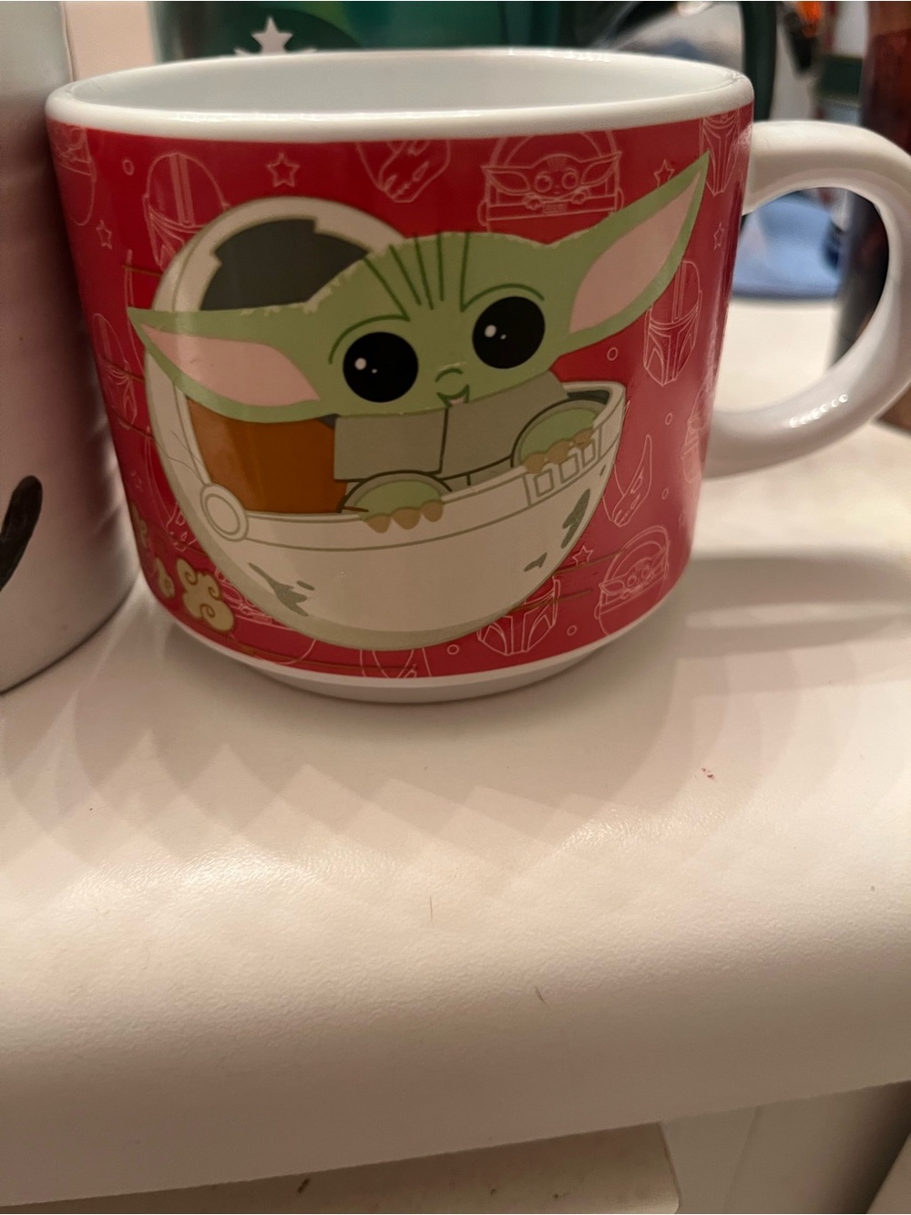 Star Wars The Child Red Ceramic Coffee Mug